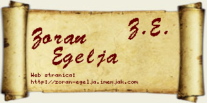 Zoran Egelja vizit kartica